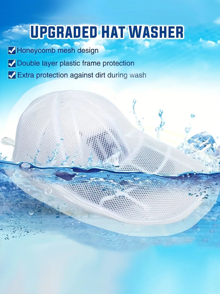 2Pcs/set Hat washing set, baseball duckbill cap, washing and sun drying integrated, non deformed machine wash protective rack