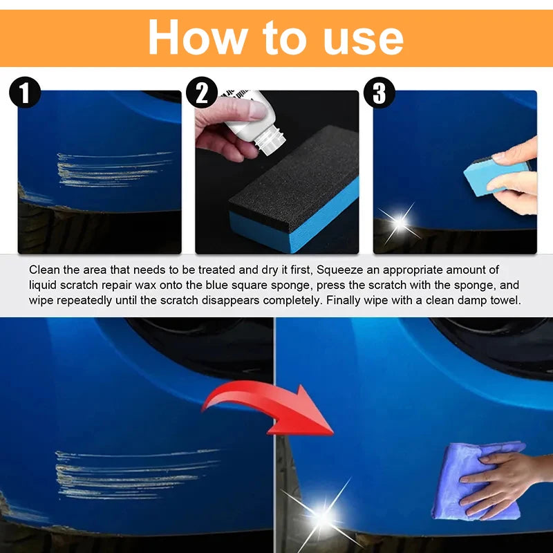 Car Scratch Remover Auto Paint Repair Wax Car Polish Body Grinding Compound Paint Care Tools Vehicle Surface Restorer