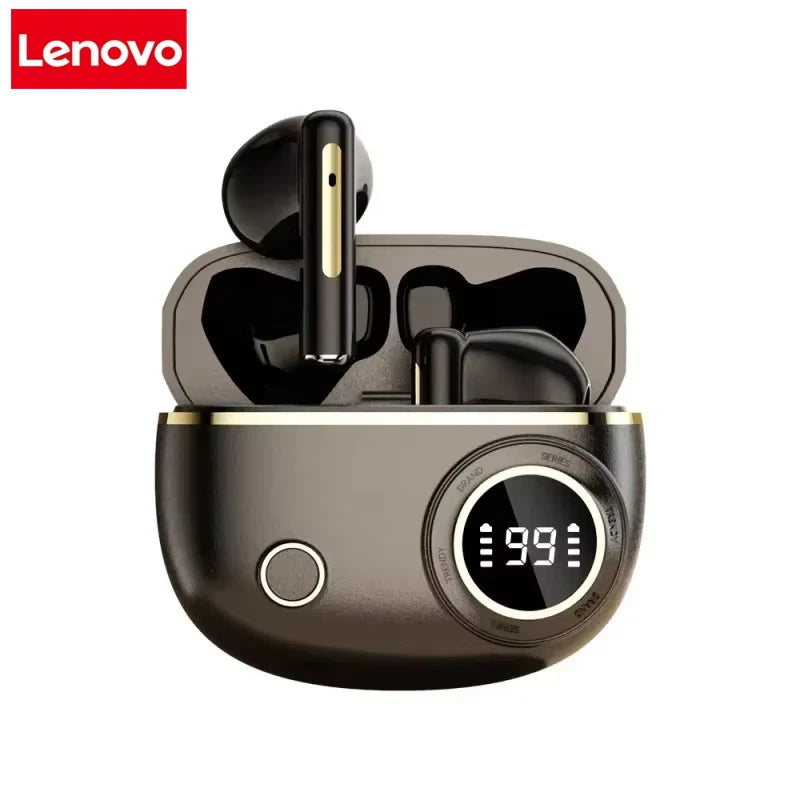 Lenovo TWS Wireless Bluetooth Headset LED Dislpaly Waterproof Noise Reduction Earphone Sports Stereo Noise Canceling Headphone