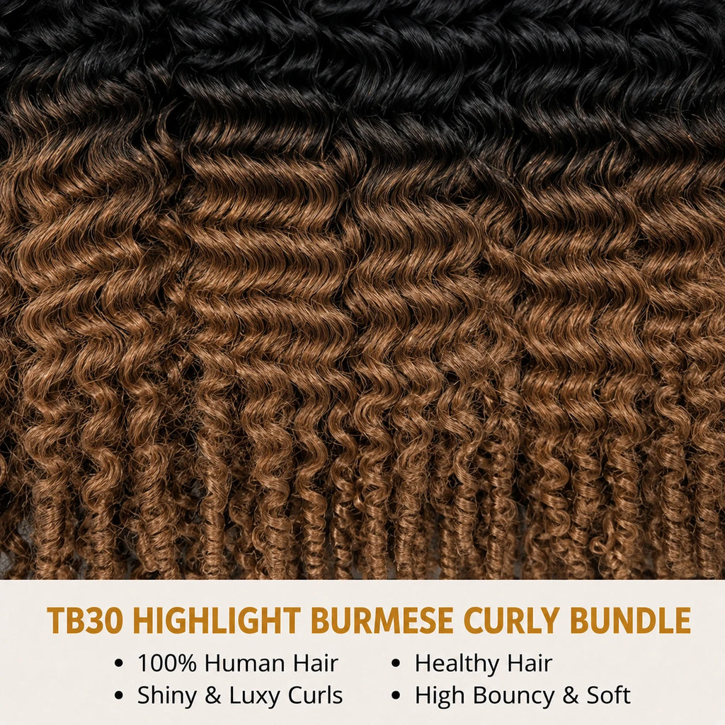 TB30 Burmese Curly Crochet Human Hair Miracle Knots Feather Crochet Invisible Crochet Raw Virgin Kinky Curly Hair Extensions