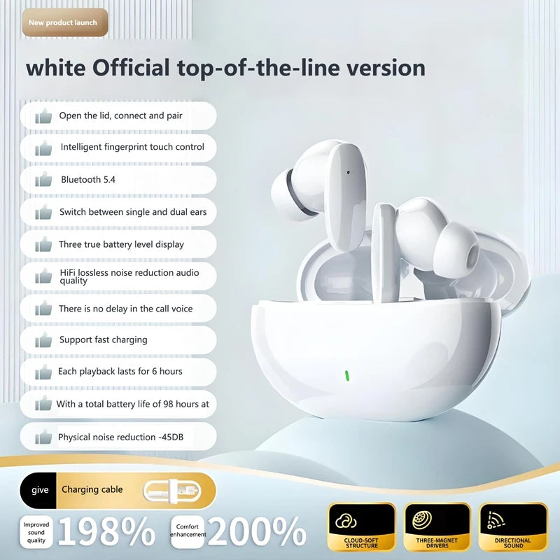 Lenovo New Wireless Earphone Bluetooth Headsets TWS 5.3 Stereo Earbuds Hifi Headphones HD Microphone For Iphone And Android