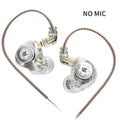 KZ EDX PRO 10mm Dual Magnetic Dynamic IEM HiFi Earphones with 2Pin Detachable 5N OFC Cable Ergonomic Design Upgraded Gaming Earbuds for Audiophile