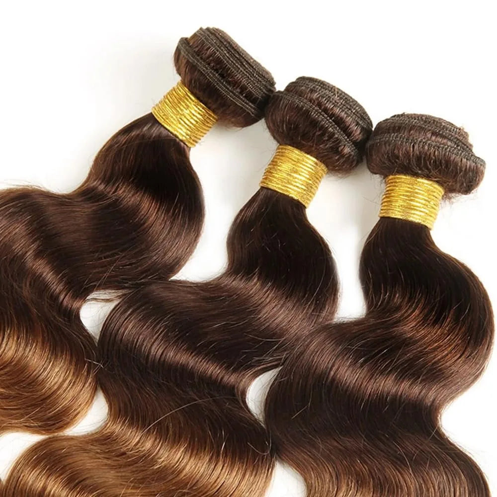 4/30 Human Hair Bundles 4/30 Colored Bundles Brazilian Body Wave Bundles Straight Bundles