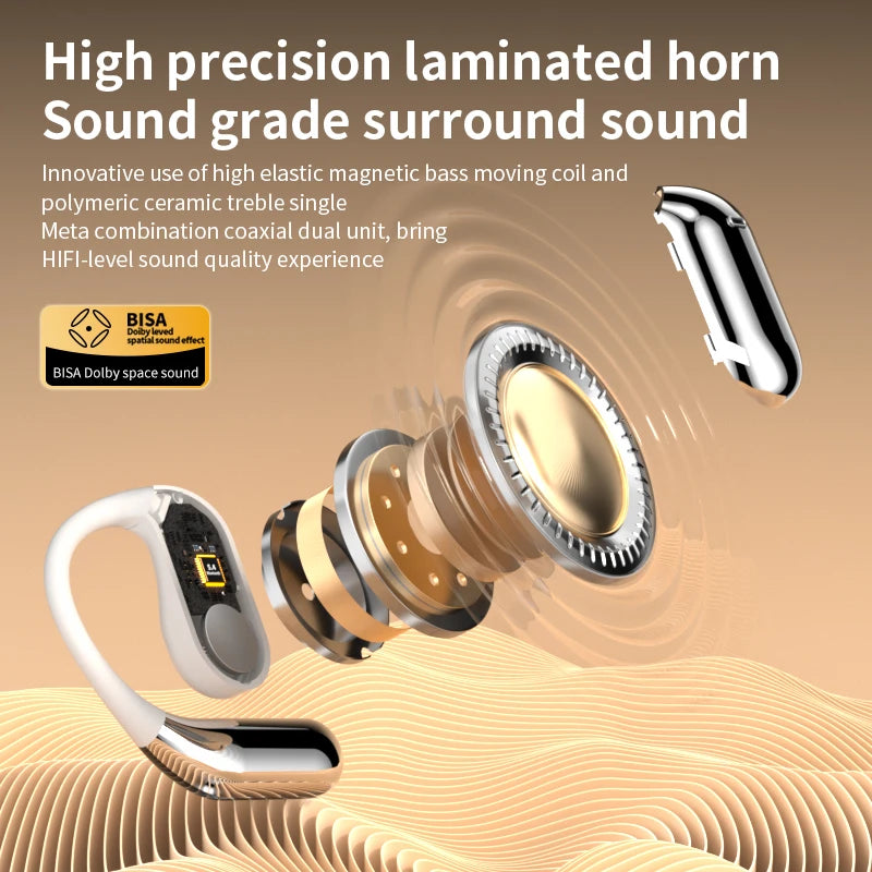 YYK Q16 Pro AI Translation Earbuds 144 Languages Real Time Translating Earphone with LCD Touch Screen ANC Wireless Headphones