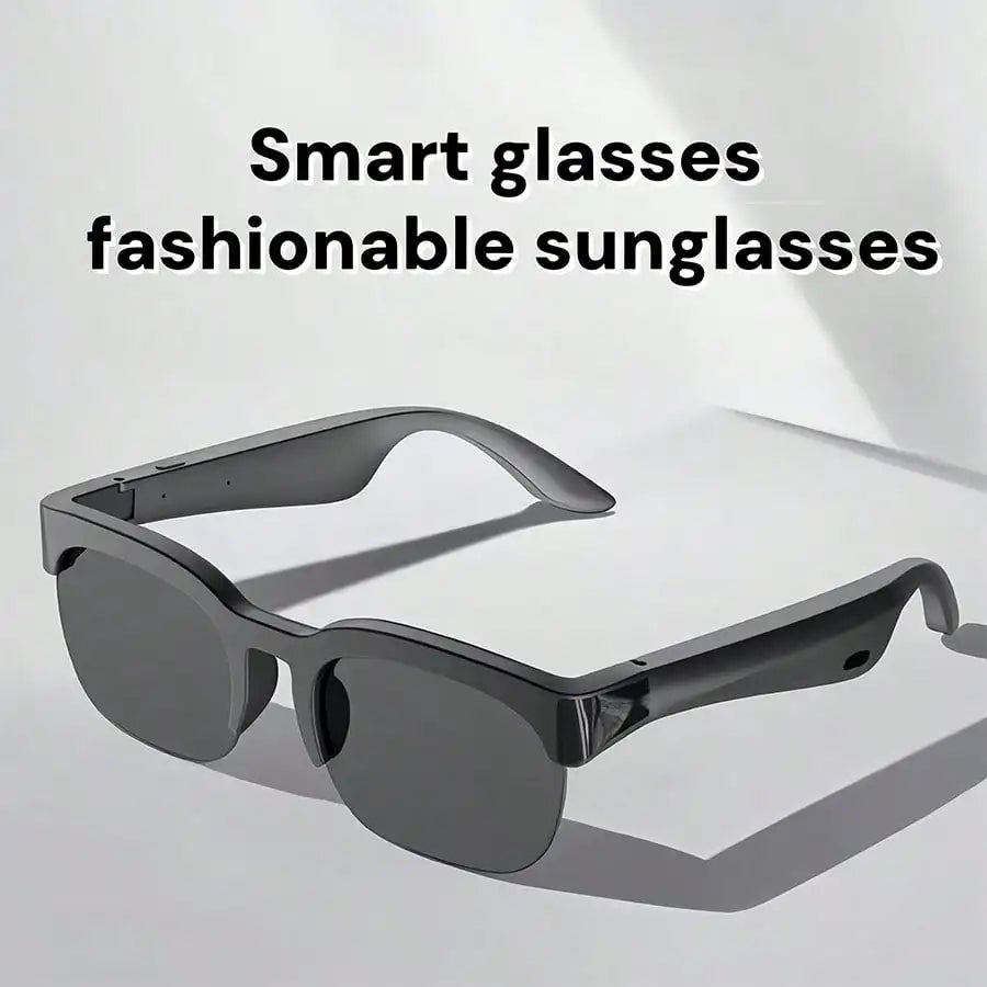 Ankriyul Smart Glasses With Wireless Earbuds-Stylish Design, Supports Music Playback And Calls, Stereo Sound, Ideal For Driving, Sports, And Outdoor Activities, The Perfect Gift For Couples, 100mAh Battery Capacity