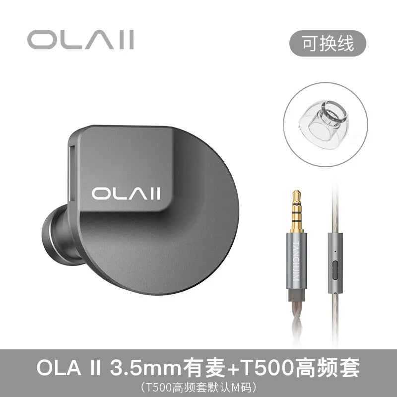 TANCHJIM OLA2 In-Ear Wired Earphones with Hybrid Drivers 3.5mm/4.4mm/Type-C Connector, Professional HiFi Headphones Gifts