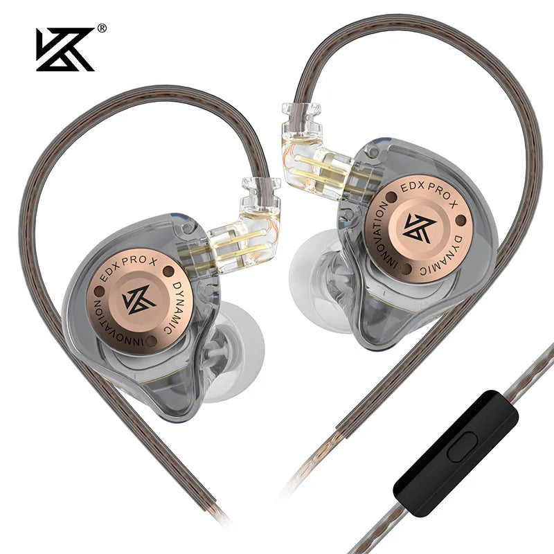 KZ EDX PRO X Dynamic Drive Earphones HIFI Bass Earbud DJ Music Cancelling Sport Headsets 2PIN Cable KZ ZSTX ZSNPRO X ZS10PRO ZVX