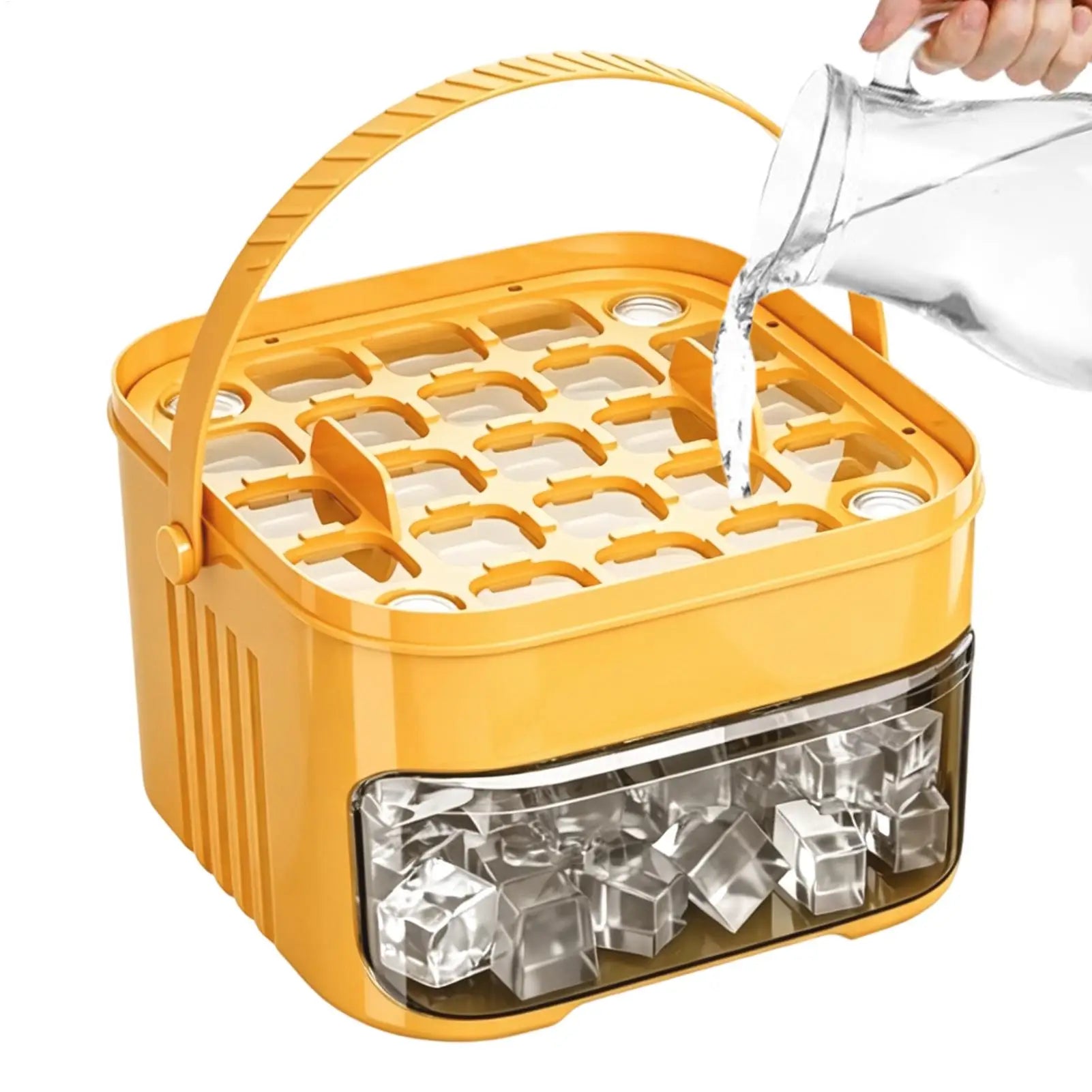 50 Grid Ice Tray Double-layer Ice Making Box Ice Cube Freezed Moulds Box Ice MakeTool For Whiskey Cocktails Sodas Juices Yogurt