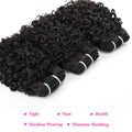 12A Pixie Curls Bundles Bouncy Afro Kinky Curly Hair 3 Bundles Deal Human Hair Weave Extension Natural Color Bundles for Women