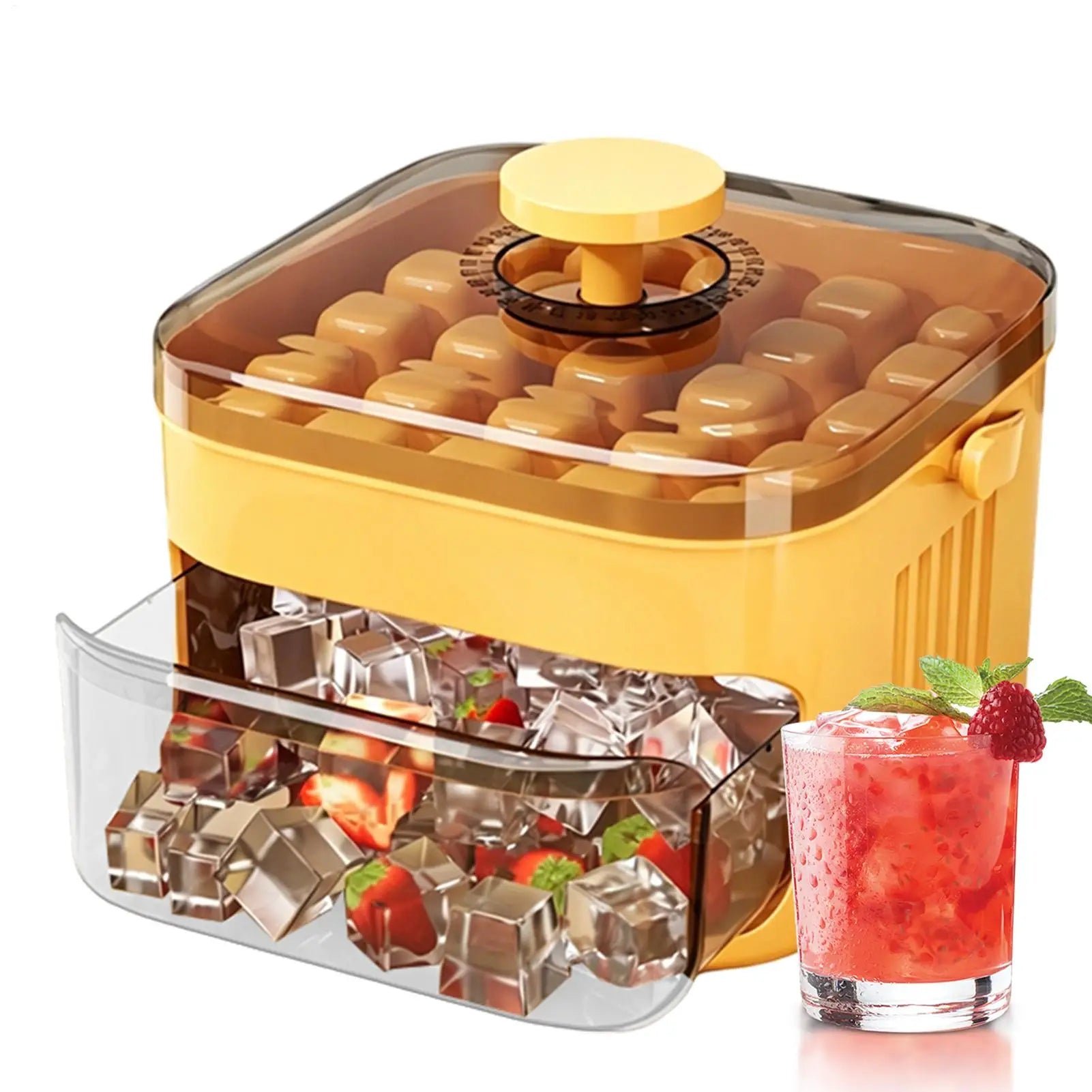 50 Grid Ice Tray Double-layer Ice Making Box Ice Cube Freezed Moulds Box Ice MakeTool For Whiskey Cocktails Sodas Juices Yogurt