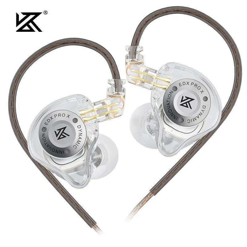 KZ EDX PRO X Dynamic Drive Earphones HIFI Bass Earbud DJ Music Cancelling Sport Headsets 2PIN Cable KZ ZSTX ZSNPRO X ZS10PRO ZVX