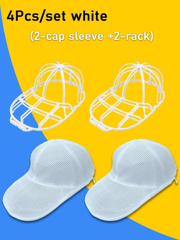 2Pcs/set Hat washing set, baseball duckbill cap, washing and sun drying integrated, non deformed machine wash protective rack