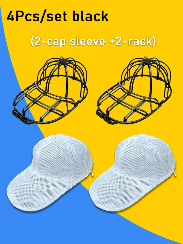 2Pcs/set Hat washing set, baseball duckbill cap, washing and sun drying integrated, non deformed machine wash protective rack