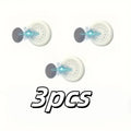 3pcs No Drill Magnetic Remote Holder - Wall Mount for TV/AC/DVD Remotes, White Space-Saving Design