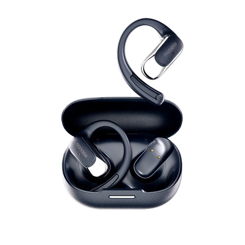 Monoise P-G2 AI Smart Earbuds Wireless Bluetooth Open Ear Earphones Meeting Recording Speech to Text 115 Languages Translator