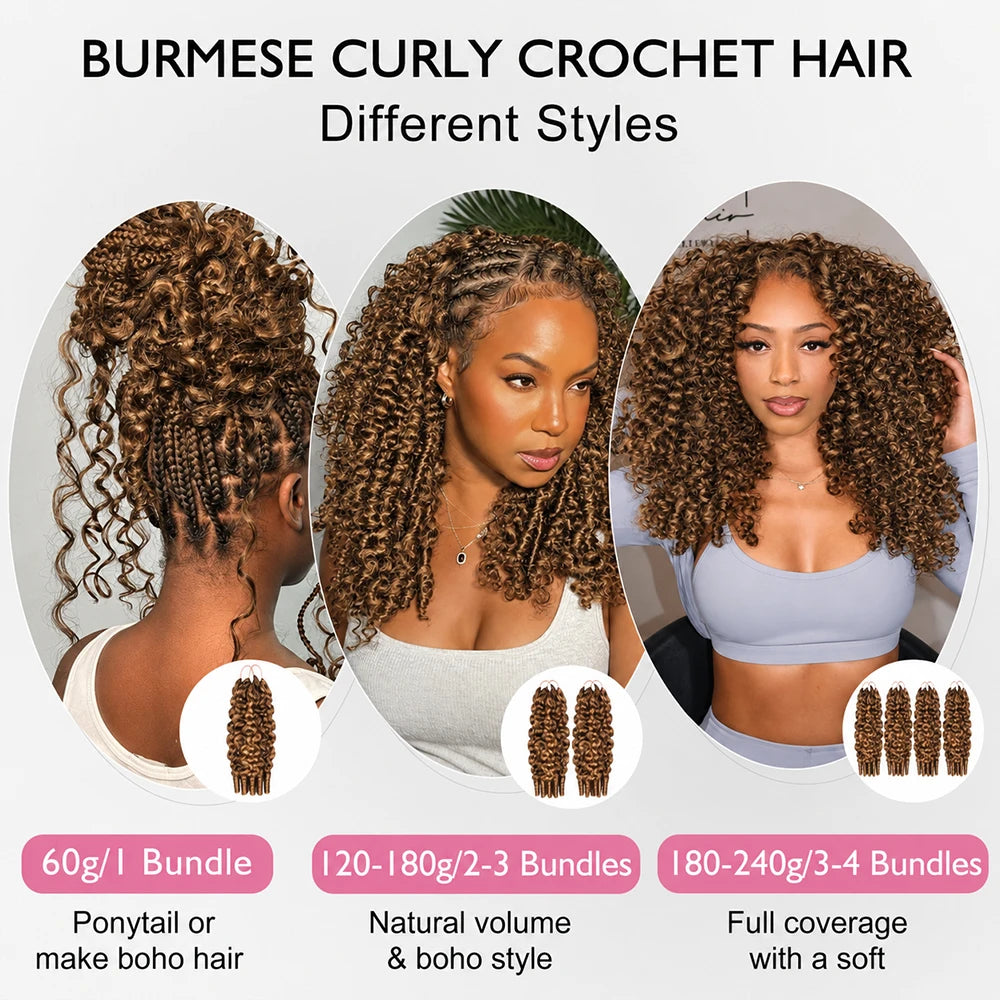 Honey Blonde Highlight Colored Feather Crochet Hair Afro Kinky Curly Pre Looped Crochet Human Hair Deep Wave Hair Extensions