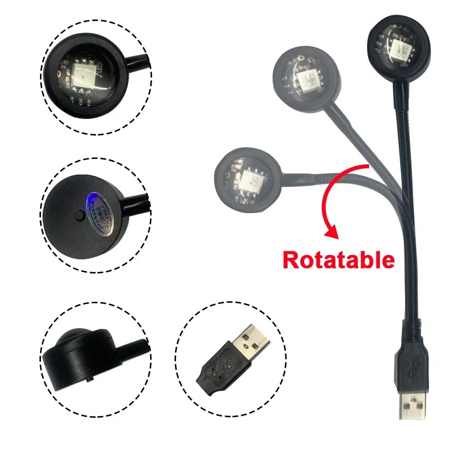 HOMEFISH LED Sunset Projection Lamp USB Mood Light for Bedroom Living Room Photography Wall Decor Birthday Party