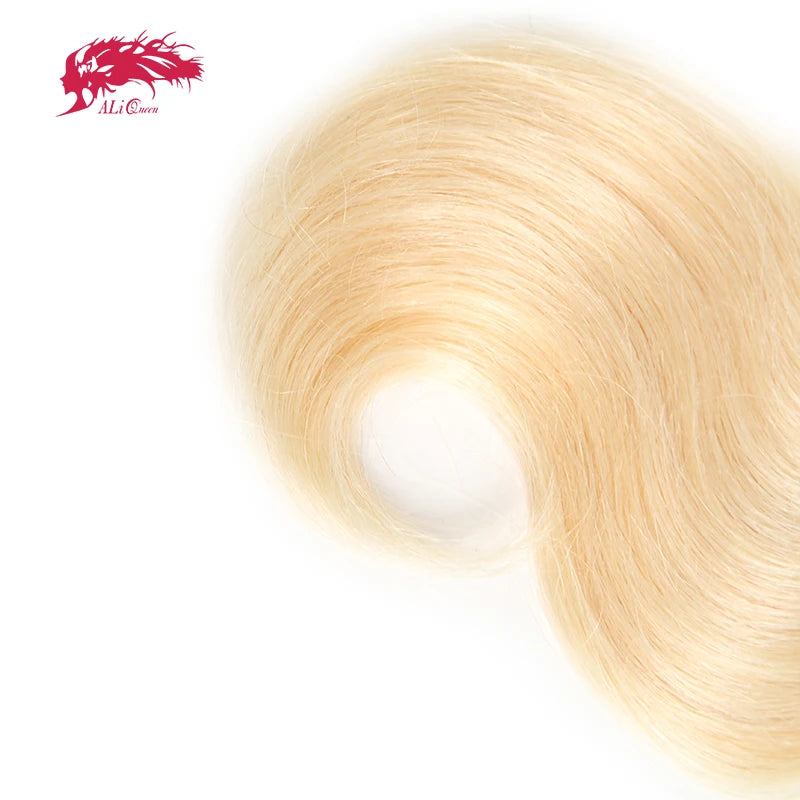 Ali Queen Hair 10A Grade Body Wave Human Hair Bundles 1pcs #613 Blone Hair Weave 100% Unprocessed Virgin Human Hair Bundle