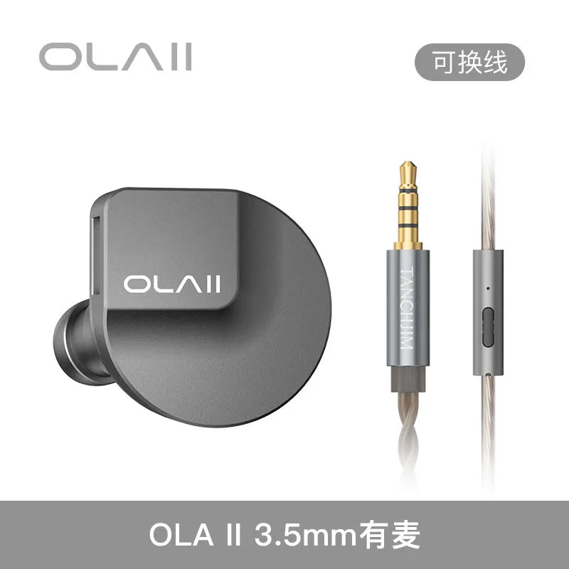 TANCHJIM OLA2 In-Ear Wired Earphones with Hybrid Drivers 3.5mm/4.4mm/Type-C Connector, Professional HiFi Headphones Gifts