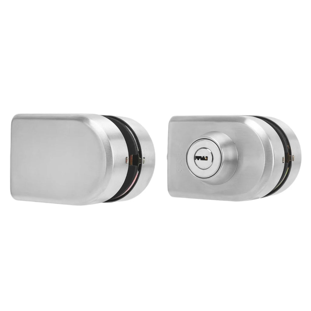 Stainless Steel Double Push Sliding Glass Door Access Control Lock With 3 Keys Anti Theft Security Door Lock