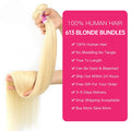 Bone Straight 1 3 4 Bundles Brazilian Unprocessed Human Hair Extensions 613 Honey Blonde Double Weft Bundles Deal 30 32 34 36 38 inch