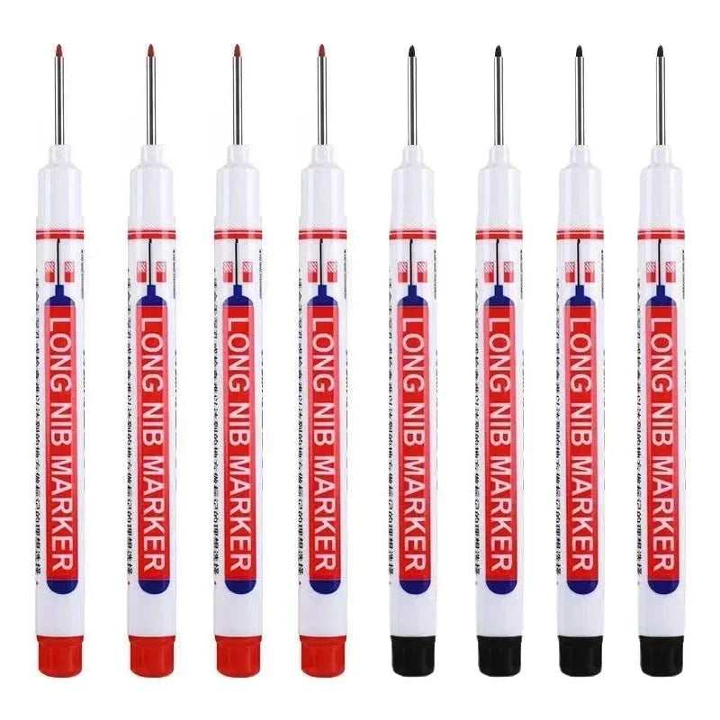 1-40PCS 20mm Deep Hole Long Nib Head Markers For Metal Perforating Pen Waterproof Bathroom Woodworking Decoration Multi-Purpose