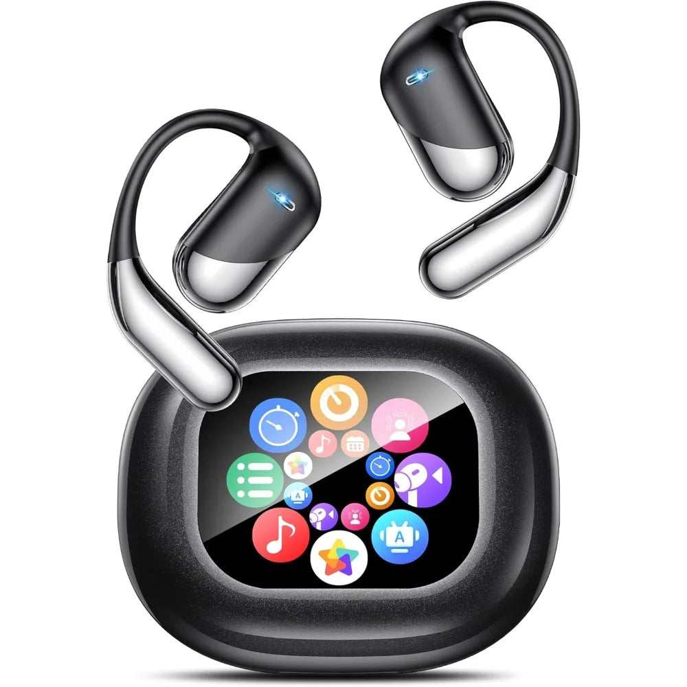 AI-Powered Translation Earbuds: 198 Languages Support, Bluetooth 6.1, Open Ear & Touch Controls, Ideal for Travel and Learning