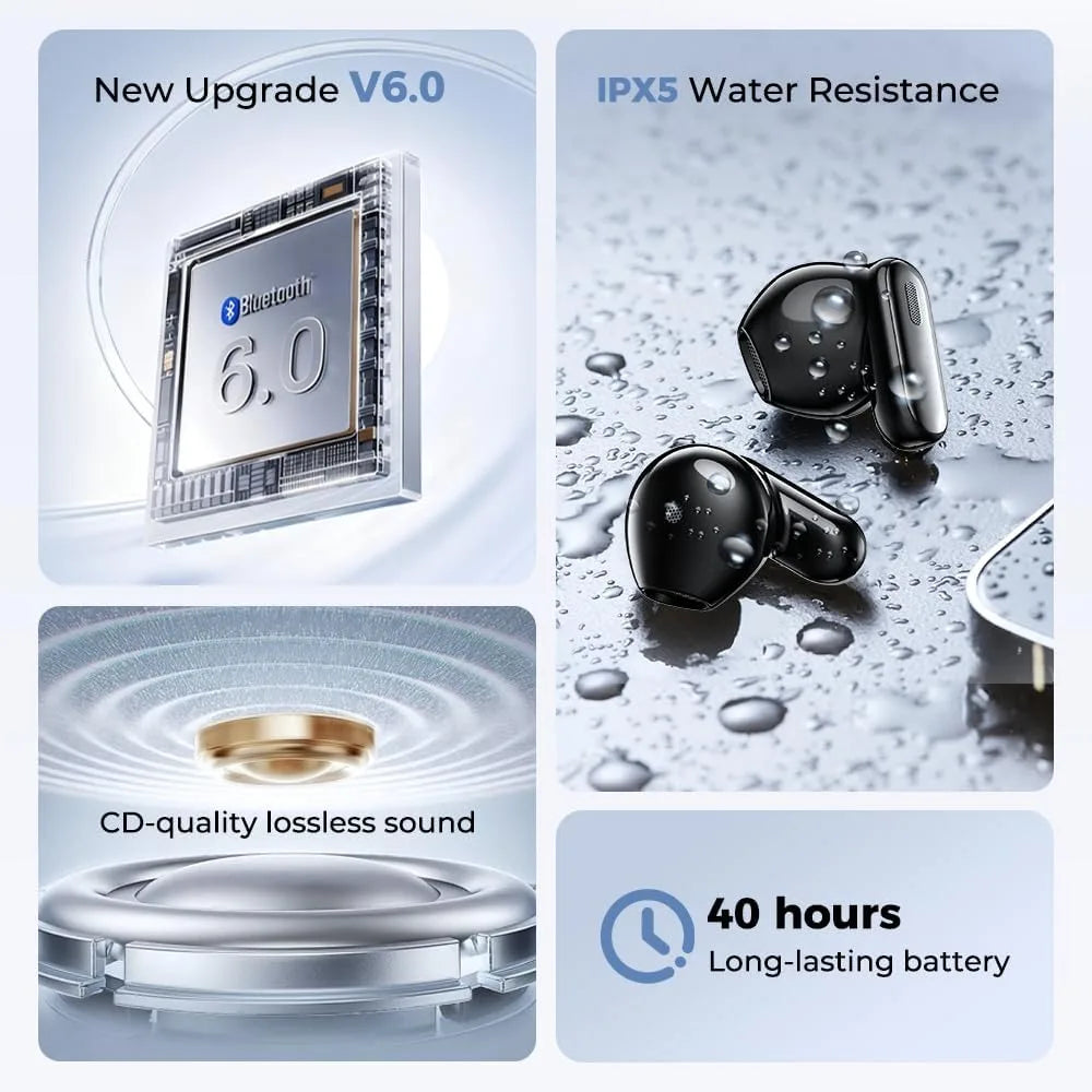 Real-Time Language Translator Headphones with Touch Screen, Supports 135 Languages, Bluetooth Enabled