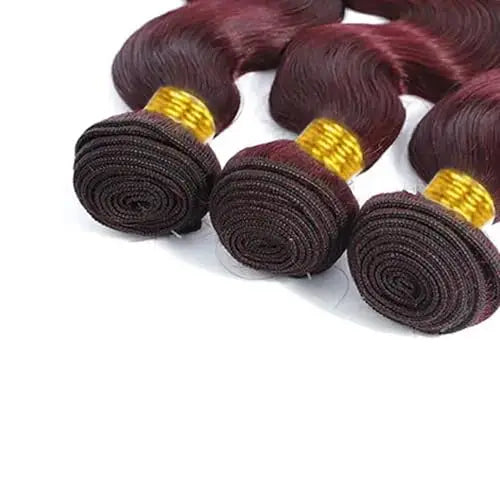 99j Burgundy Body Wave Human hair Bundles 12-26 Inch Unprocessed Virgin Human Hair 1/3pc 7A  Raw Hair Bundles Extensions