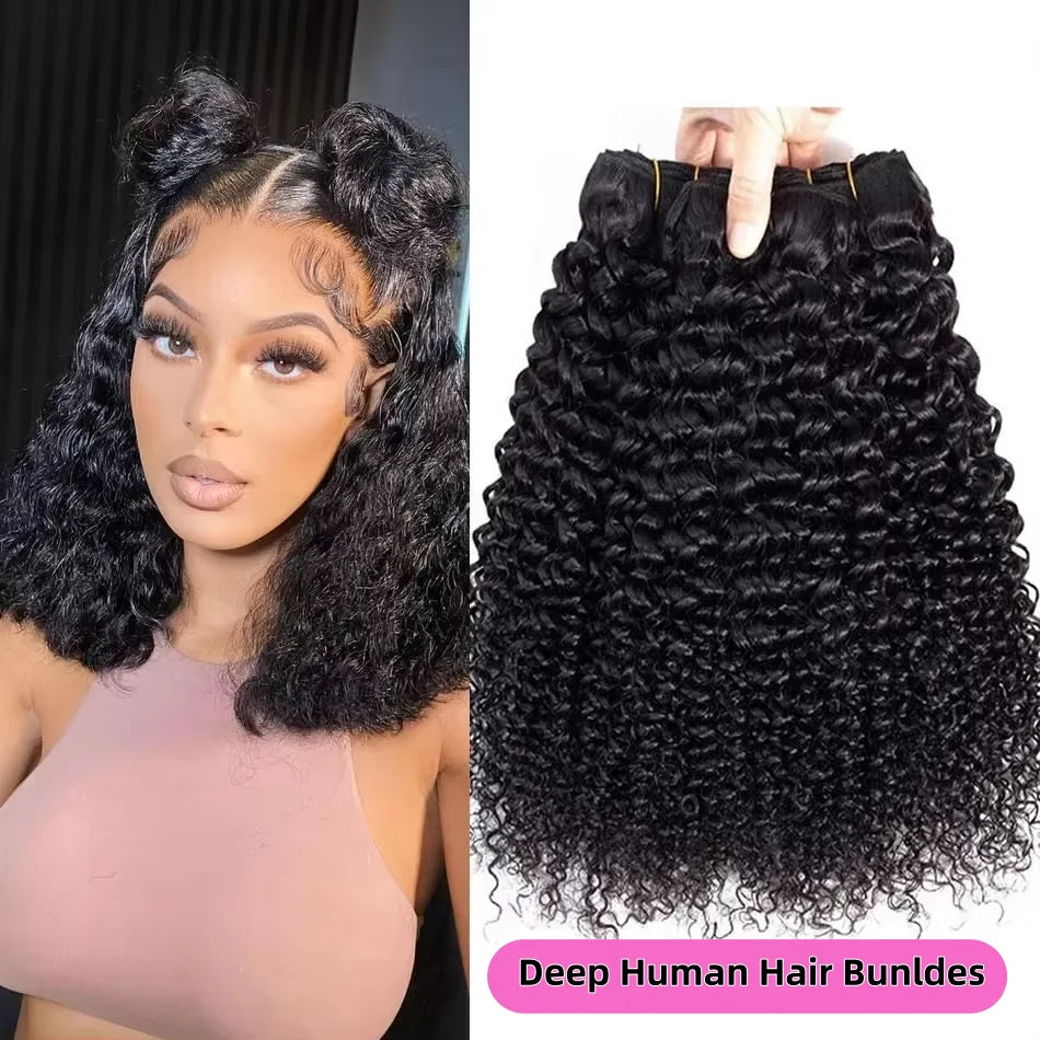 15A Raw Indian Human Hair Bundles Body Wave Bundles Human Hair Triple Lifespan Straight Deep Curly Wave Virgin Remy Hair No Tangle Shedding Keep Texture Silky Soft After Multiple Washes