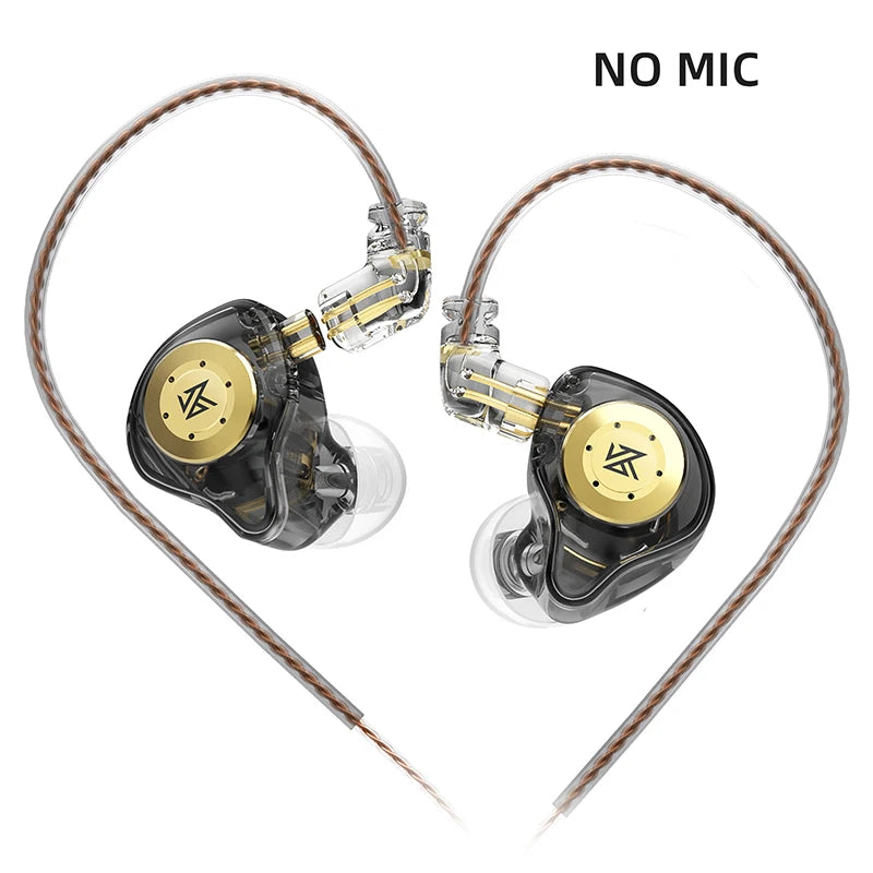 KZ EDX PRO 10mm Dual Magnetic Dynamic IEM HiFi Earphones with 2Pin Detachable 5N OFC Cable Ergonomic Design Upgraded Gaming Earbuds for Audiophile