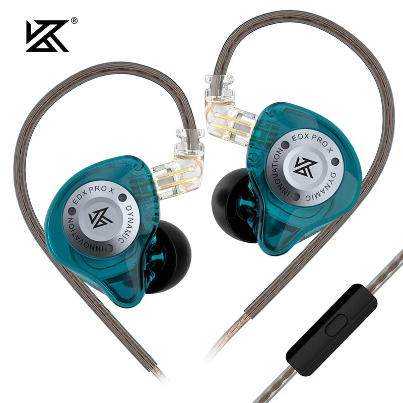 KZ EDX PRO X Dynamic Drive Earphones HIFI Bass Earbud DJ Music Cancelling Sport Headsets 2PIN Cable KZ ZSTX ZSNPRO X ZS10PRO ZVX