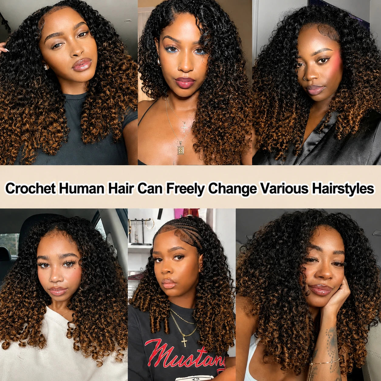 TB30 Burmese Curly Crochet Human Hair Miracle Knots Feather Crochet Invisible Crochet Raw Virgin Kinky Curly Hair Extensions