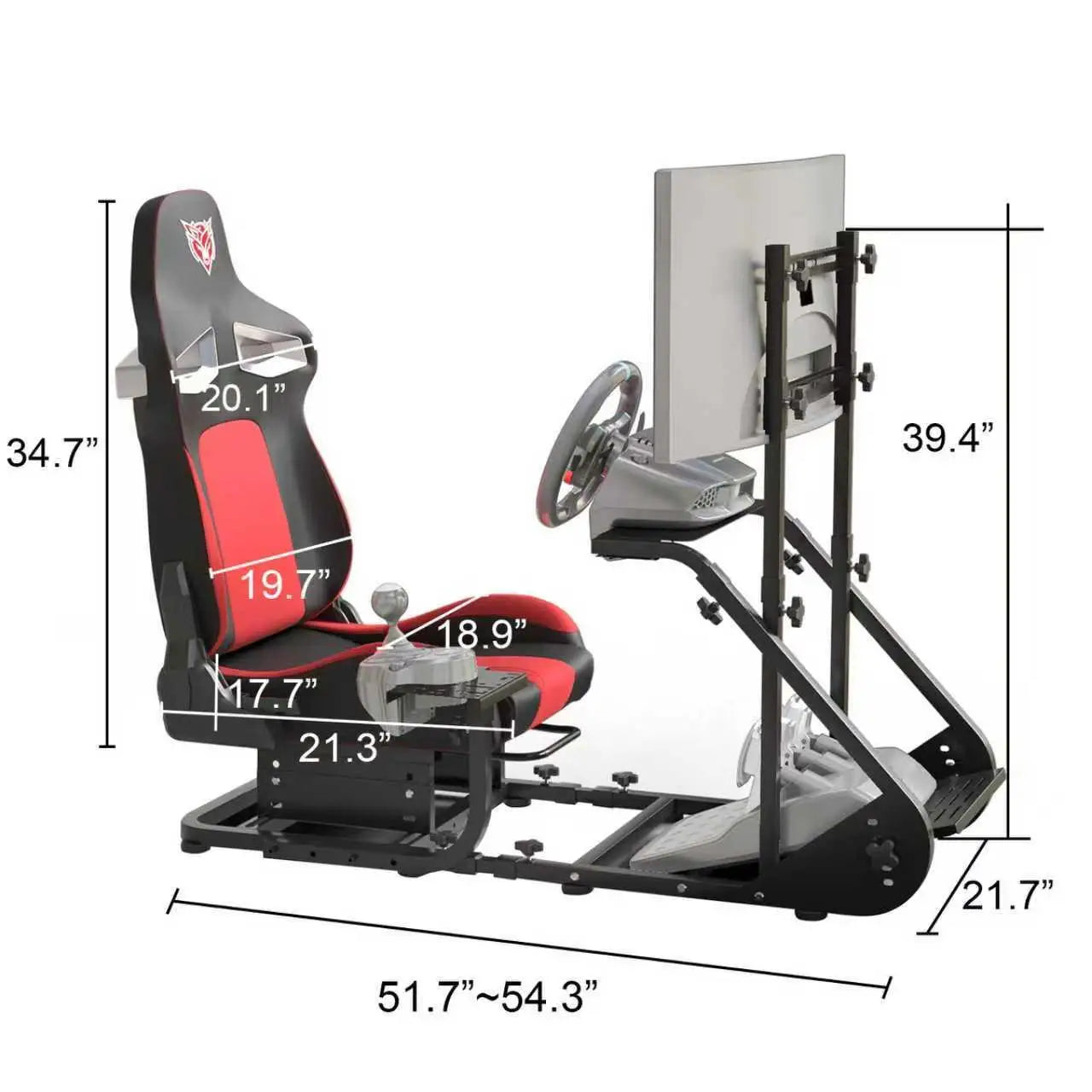 Stable Racing Cockpit for Fanatec Thrustmaster Logitech and More 8 Anti-Slip Feet