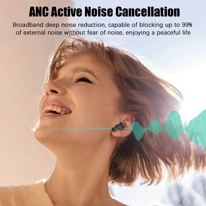 Lenovo TOUR PRO6 Touch Multi Functional Screen Long-lasting Battery Life TWS Wireless ANC Noise Cancelling Enc Heavy Bass Earbud
