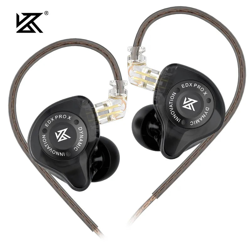 KZ EDX PRO X Dynamic Drive Earphones HIFI Bass Earbud DJ Music Cancelling Sport Headsets 2PIN Cable KZ ZSTX ZSNPRO X ZS10PRO ZVX