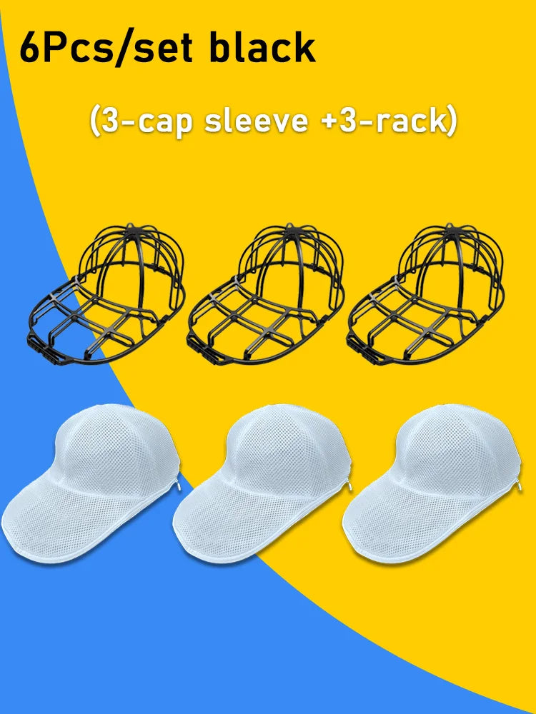 2Pcs/set Hat washing set, baseball duckbill cap, washing and sun drying integrated, non deformed machine wash protective rack