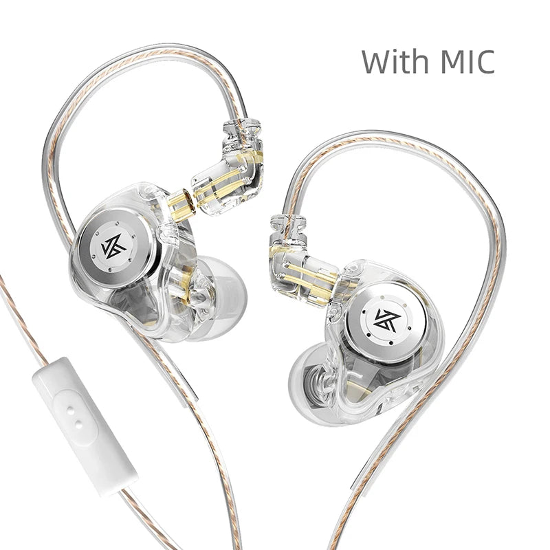 KZ EDX PRO In Ear Earphones Dynamic Earphones HIFI Music Sport Earbuds Sport Noise Cancelling Headset KZ EDX PRO DQ6 ZS10PRO MT1