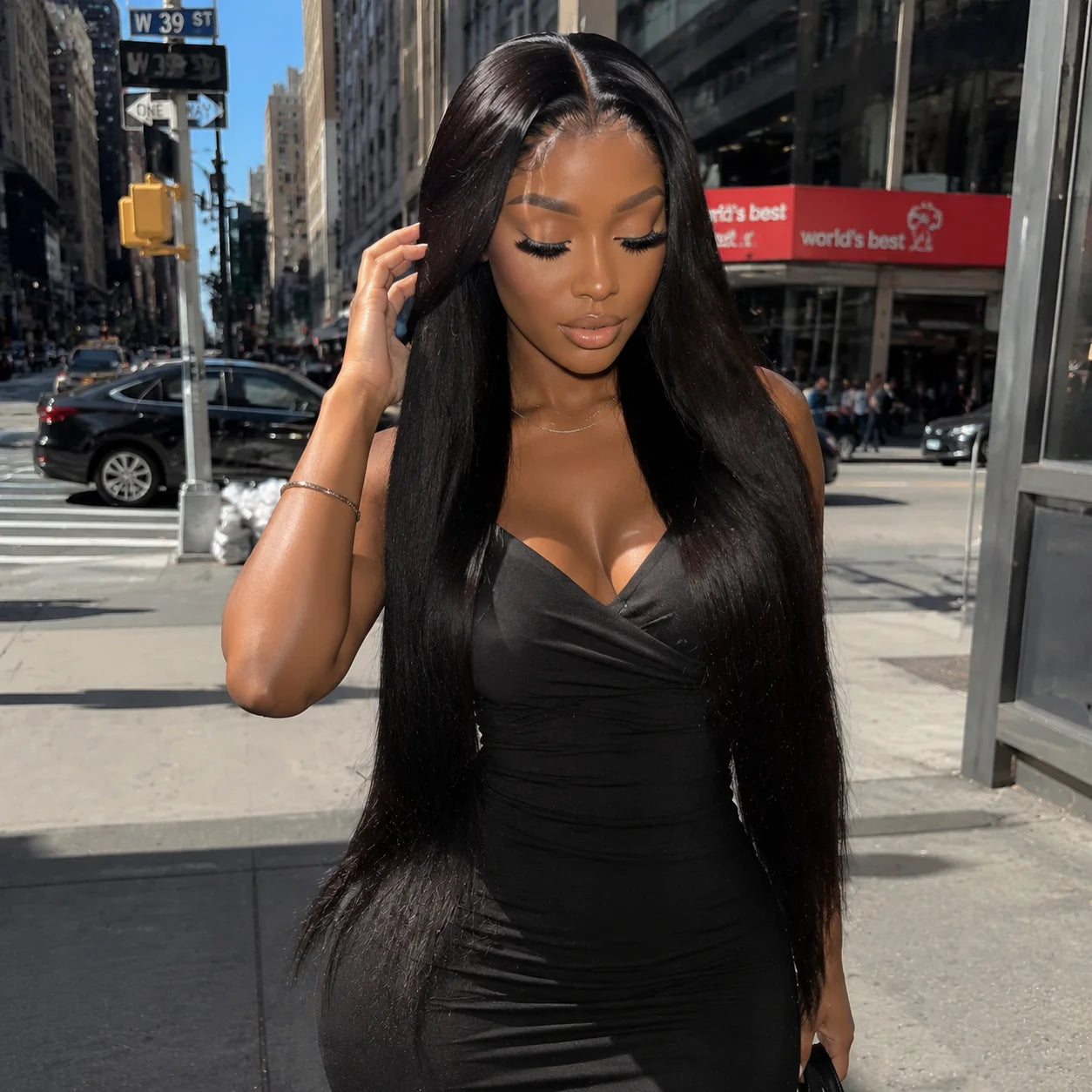 42 Inch Straight 250 Density 13x6 HD Lace Human Hair Wigs For Woman 5x5 HD Lace Closure Wig Sale Pre Plucked With Baby Hair