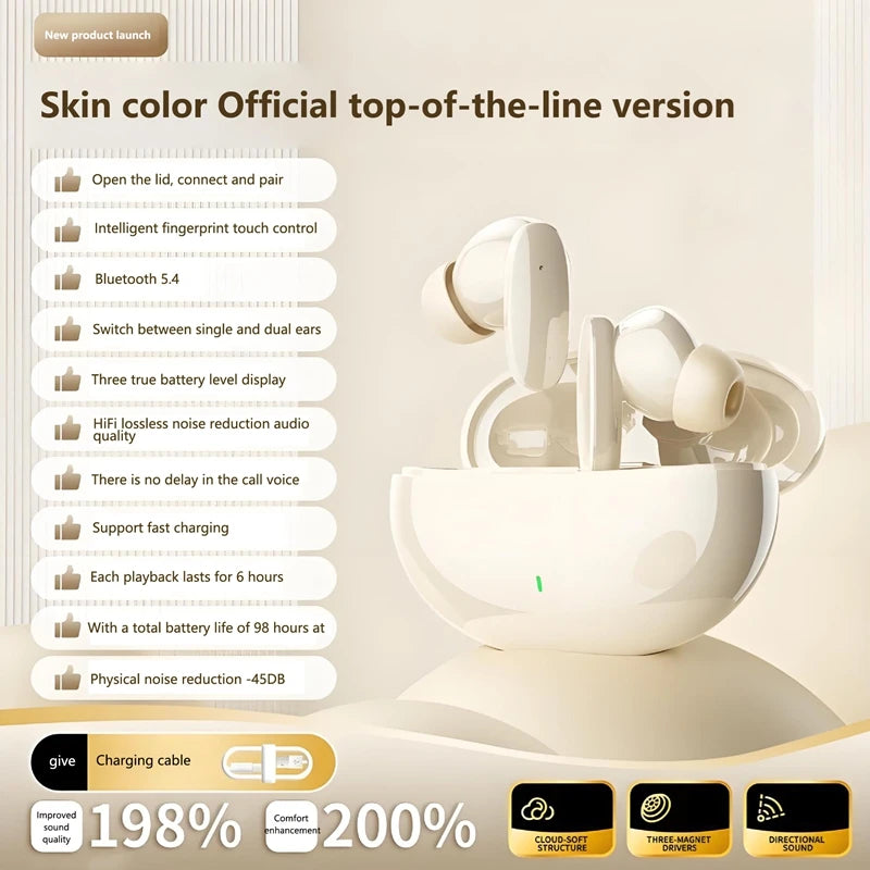 Lenovo New Wireless Earphone Bluetooth Headsets TWS 5.3 Stereo Earbuds Hifi Headphones HD Microphone For Iphone And Android