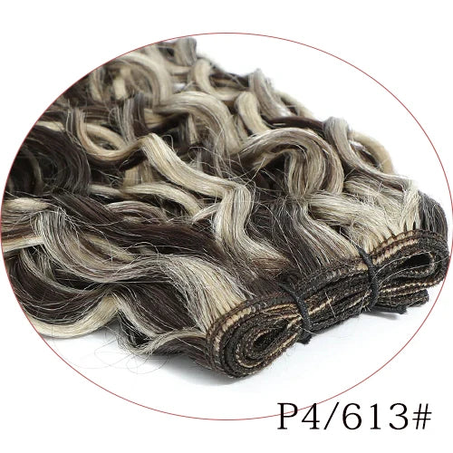 Lovevol Water Wave Human Hair Bundle Highlight P6/613 Brazilian Human Hair Extensions Curly Hair Weave Bundles 100G