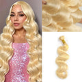 #613 Blonde Human Hair 1/3/4 Bundles Peruvian Body Wave Raw Hair Bundles 10 To 30 inch Human Hair Weft Can Be Dyed