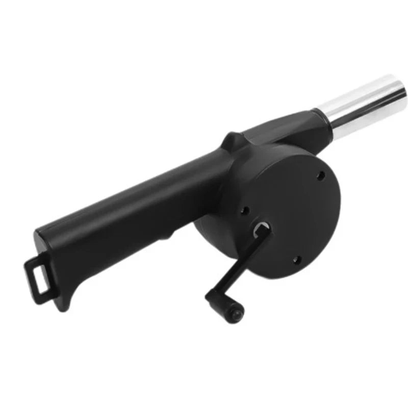 Manual Barbecue Fan Outdoor BBQ Fan Portable Hand Crank Air Blower for Camping Picnic Barbecue Tools