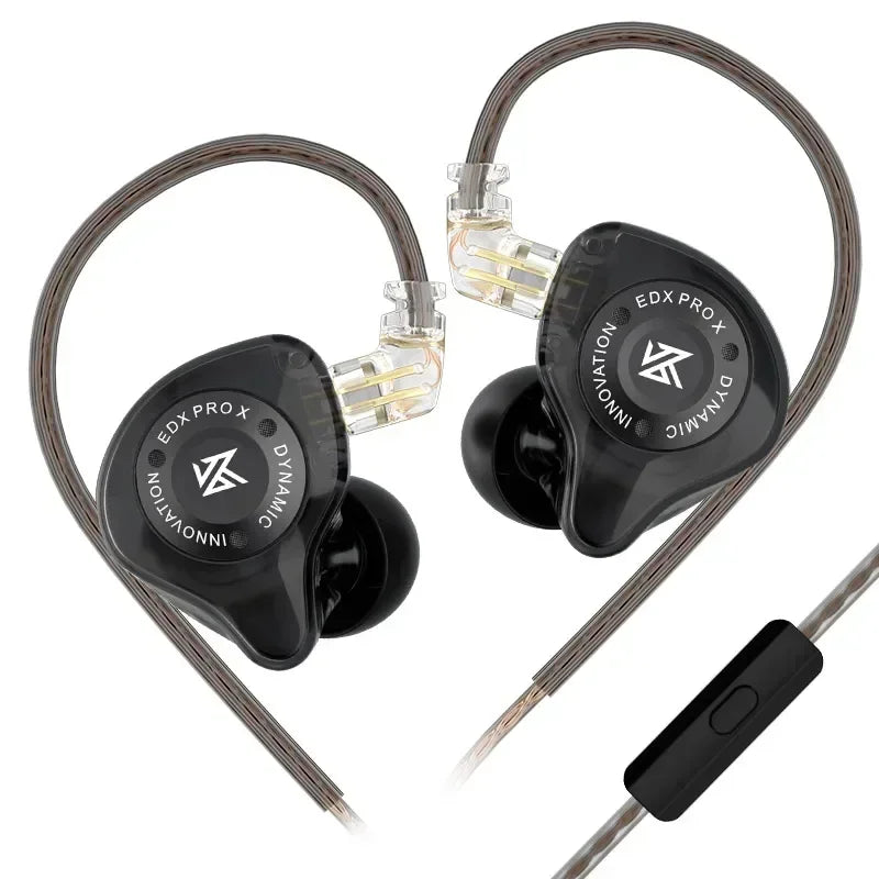 KZ EDX PRO X Dynamic Drive Earphones HIFI Bass Earbud DJ Music Cancelling Sport Headsets 2PIN Cable KZ ZSTX ZSNPRO X ZS10PRO ZVX