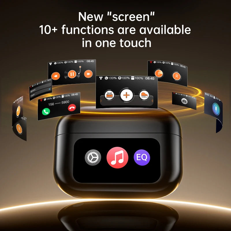 AI Translation Headphones True Wireless Earbuds LED Power Display Earphones with Wireless Charging Case