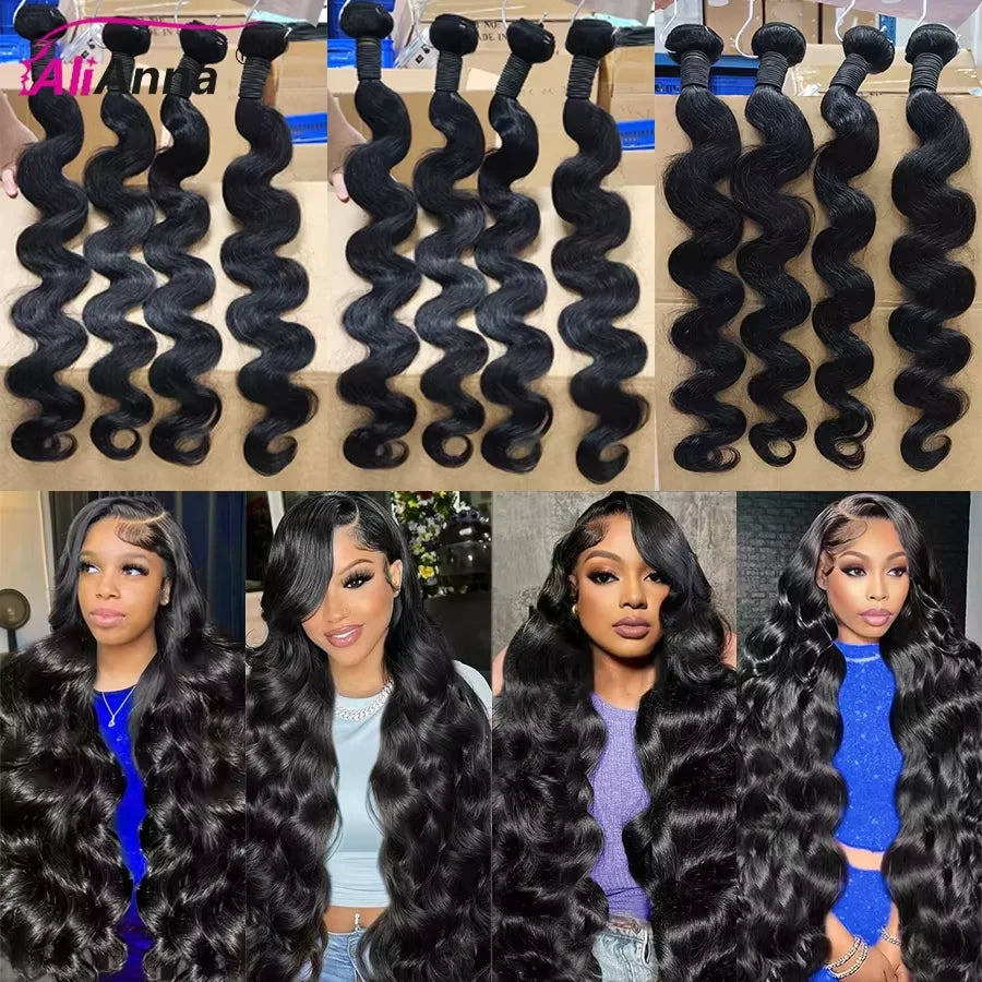 24 26 Inch Human Hair Bundles And Closure Body Wave Bundles With 4x4 Closure Raw Hair Bundles Human Hair 5x5 2x6 HD Lace Closure Brazilian Human Hair Bundles And Weaves Raw Hair Bundles Deals Transparent HD Lace Closure 100% Human Hair Fast Shipping