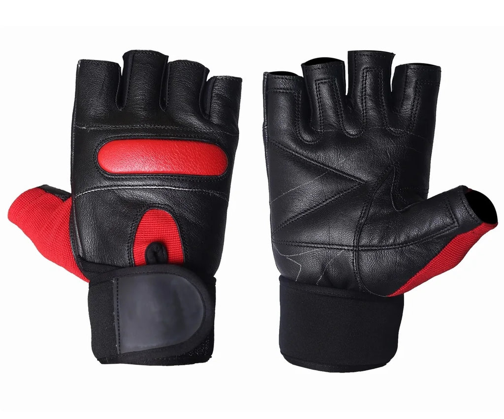 Wholesale Leather Fitness Non Slip Weight Lifting Gloves with Wrist Support for Gym Training and Outdoor Sports