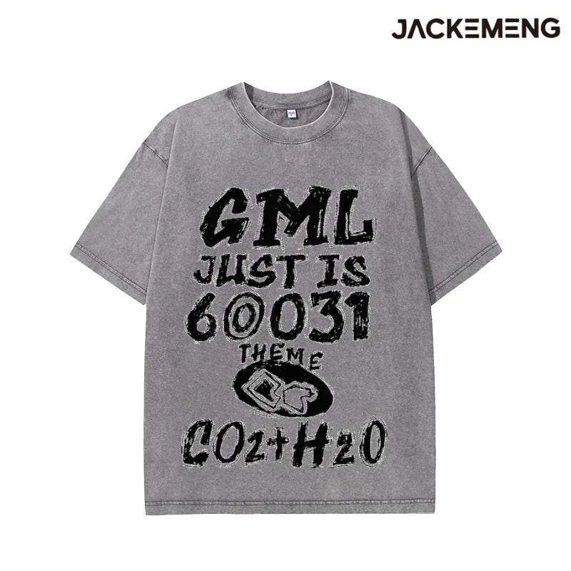 Oversized Vintage Grunge Streetwear Print Tshirt USA Stock Wholesale Y2K Casual Tee