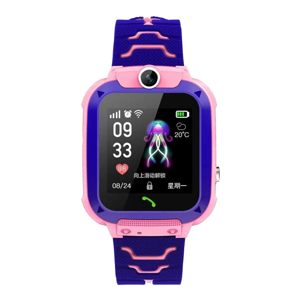 2025 Shenzhen YQT Q12 Waterproof IP67 Baby Smart Watch for Kids Cute HD Voice Calling Magnetic Low Prices China Manufacture