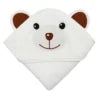 Wholesale Hot Sale Kids Bath Blanket White Baby Hooded Towels Thick Towel Plain Dyed Bamboo Baby Hooded Towel